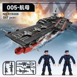 KAZI GBL BOZHI KY8308 Xếp hình lắp ráp ghép mô hình Đại bàng sức mạnh quốc gia mới: Tàu sân bay 005