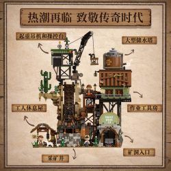 Pantasy 85025 Western Mine Xếp hình lắp ráp ghép mô hình mỏ phía tây