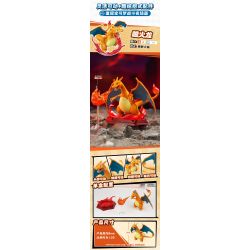 QMAN ENLIGHTEN Keeppley K20260 Xếp hình lắp ráp ghép mô hình Trận đánh! Lô Pokémon thứ hai gồm 6 loại: Gengar, Eevee, Charizard, Dragonite, Bite Shark và Gardevoir