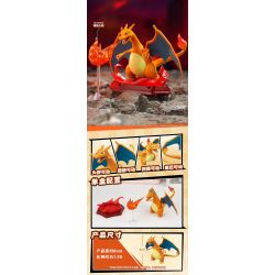 QMAN ENLIGHTEN Keeppley K20260 Xếp hình lắp ráp ghép mô hình Trận đánh! Lô Pokémon thứ hai gồm 6 loại: Gengar, Eevee, Charizard, Dragonite, Bite Shark và Gardevoir