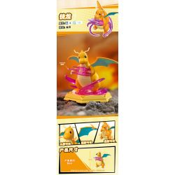 QMAN ENLIGHTEN Keeppley K20260 Xếp hình lắp ráp ghép mô hình Trận đánh! Lô Pokémon thứ hai gồm 6 loại: Gengar, Eevee, Charizard, Dragonite, Bite Shark và Gardevoir