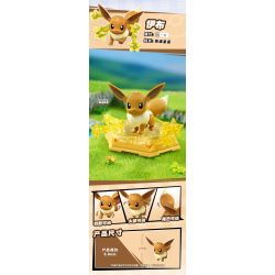 QMAN ENLIGHTEN Keeppley K20260 Xếp hình lắp ráp ghép mô hình Trận đánh! Lô Pokémon thứ hai gồm 6 loại: Gengar, Eevee, Charizard, Dragonite, Bite Shark và Gardevoir