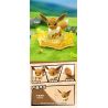 QMAN ENLIGHTEN Keeppley K20260 Xếp hình lắp ráp ghép mô hình Trận đánh! Lô Pokémon thứ hai gồm 6 loại: Gengar, Eevee, Charizard, Dragonite, Bite Shark và Gardevoir