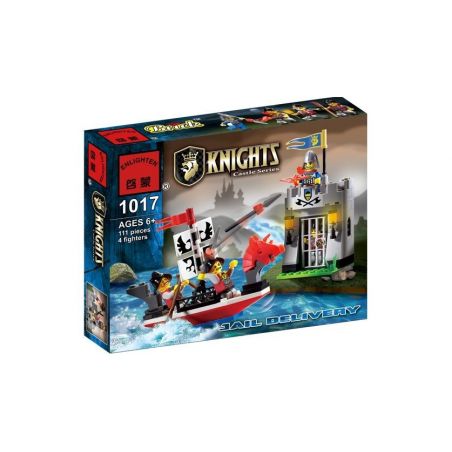 Enlighten 1017 Qman 1017 non  CƯỚP NGỤC bộ đồ chơi xếp lắp ráp ghép mô hình Medieval Castle CASTLE KNIGHTS Chiến Tranh Trung Cổ 111 khối