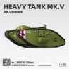 ThirdParty 300018 Heavy Tank MK.V Xếp hình lắp ráp ghép mô hình Tăng hạng nặng MK.V 1:35