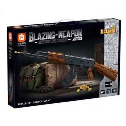 Forange FC9413 Xếp hình lắp ráp ghép mô hình Áo giáp lính rực lửa: Súng trường tấn công AK-47 1:1