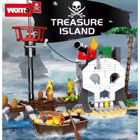 WOMA C0431 Xếp hình lắp ráp ghép mô hình đảo cướp biển