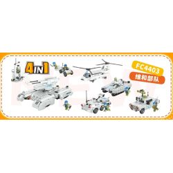 Forange FC4403 Xếp hình lắp ráp ghép mô hình Lực lượng gìn giữ hòa bình 4 tổ hợp