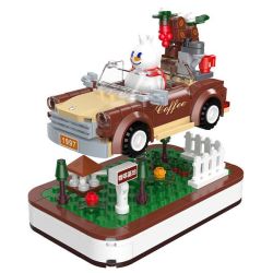 Mixue Ice City XWZB-24054 Xếp hình lắp ráp ghép mô hình Mixue Ice City Snow King Shaker: Chuyến tham quan cà phê Snow King