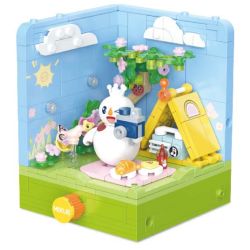 Mixue Ice City XWZB-25019 Xếp hình lắp ráp ghép mô hình Cùng nhau đón xuân tại Mixue Ice City: Camping