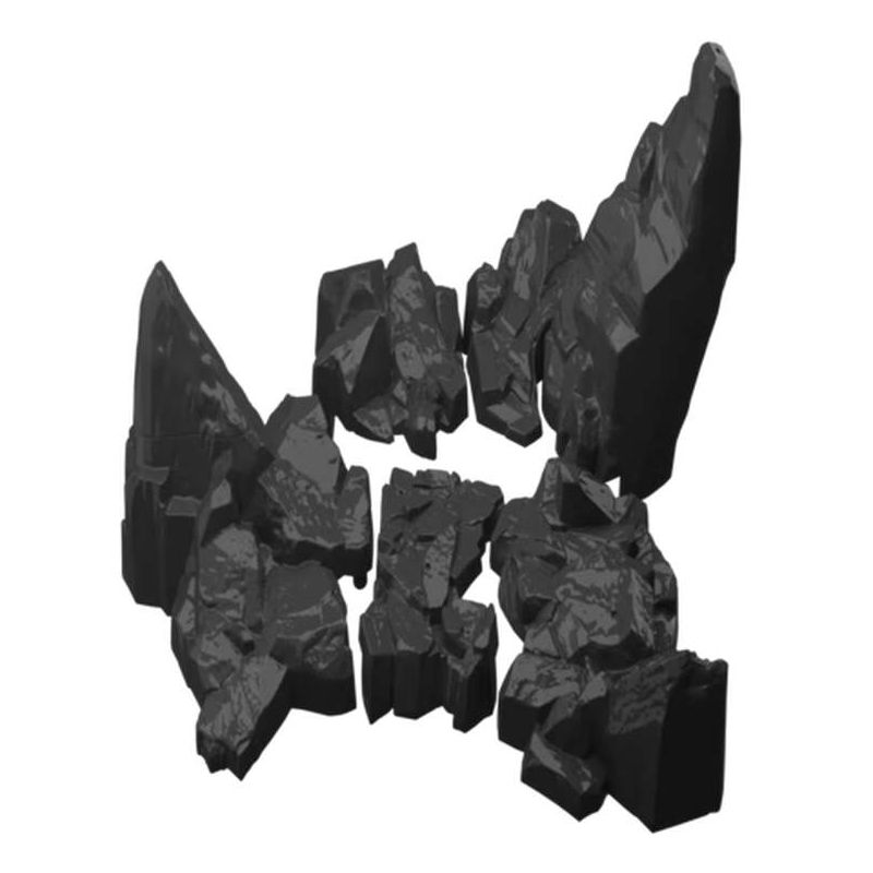 BLOKEES 01097 Rock Scene Xếp hình lắp ráp ghép mô hình Túi đựng phụ kiện phong cảnh rock màu xám đậm