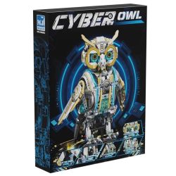 Beautiful and 13094 Mechanical Cyber Owl Xếp hình lắp ráp ghép mô hình Cú cơ khí