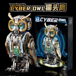 Beautiful and 13094 Mechanical Cyber Owl Xếp hình lắp ráp ghép mô hình Cú cơ khí