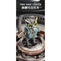 Beautiful and 13094 Mechanical Cyber Owl Xếp hình lắp ráp ghép mô hình Cú cơ khí