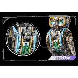 Beautiful and 13094 Mechanical Cyber Owl Xếp hình lắp ráp ghép mô hình Cú cơ khí