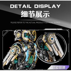 Beautiful and 13094 Mechanical Cyber Owl Xếp hình lắp ráp ghép mô hình Cú cơ khí