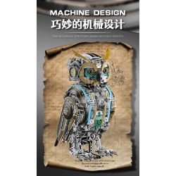 Beautiful and 13094 Mechanical Cyber Owl Xếp hình lắp ráp ghép mô hình Cú cơ khí