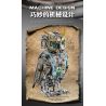 Beautiful and 13094 Mechanical Cyber Owl Xếp hình lắp ráp ghép mô hình Cú cơ khí