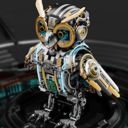 Beautiful and 13094 Mechanical Cyber Owl Xếp hình lắp ráp ghép mô hình Cú cơ khí
