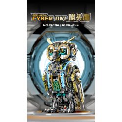 Beautiful and 13094 Mechanical Cyber Owl Xếp hình lắp ráp ghép mô hình Cú cơ khí