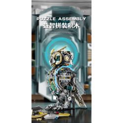 Beautiful and 13094 Mechanical Cyber Owl Xếp hình lắp ráp ghép mô hình Cú cơ khí