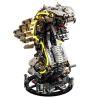 Beautiful and 13095 Mechanical Cyber Cobra Xếp hình lắp ráp ghép mô hình Rắn hổ mang chúa cơ khí