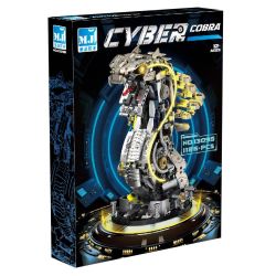 Beautiful and 13095 Mechanical Cyber Cobra Xếp hình lắp ráp ghép mô hình Rắn hổ mang chúa cơ khí