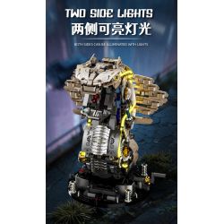 Beautiful and 13095 Mechanical Cyber Cobra Xếp hình lắp ráp ghép mô hình Rắn hổ mang chúa cơ khí