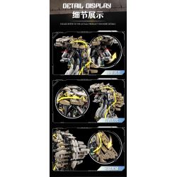 Beautiful and 13095 Mechanical Cyber Cobra Xếp hình lắp ráp ghép mô hình Rắn hổ mang chúa cơ khí