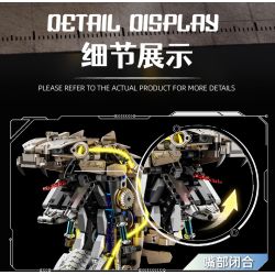 Beautiful and 13095 Mechanical Cyber Cobra Xếp hình lắp ráp ghép mô hình Rắn hổ mang chúa cơ khí