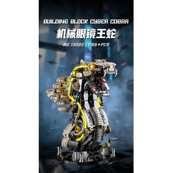 Beautiful and 13095 Mechanical Cyber Cobra Xếp hình lắp ráp ghép mô hình Rắn hổ mang chúa cơ khí