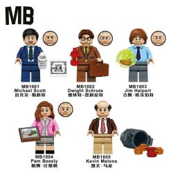 MB MB1001 MB MB1002 MB MB1003 MB MB1004 MB MB1005 The Office Xếp hình lắp ráp ghép mô hình 5 loại nhân vật văn phòng