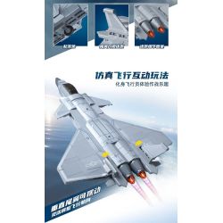 Keeppley 23205 Xếp hình lắp ráp ghép mô hình Vũ khí quan trọng nhất của cường quốc: Tiêm kích hoạt động trên tàu sân bay J-20 1:62