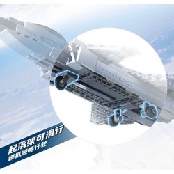 Keeppley 23205 Xếp hình lắp ráp ghép mô hình Vũ khí quan trọng nhất của cường quốc: Tiêm kích hoạt động trên tàu sân bay J-20 1:62