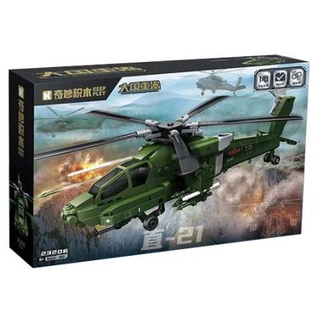 Keeppley 23206 Xếp hình lắp ráp ghép mô hình Vũ khí quan trọng nhất của một cường quốc: trực thăng Z-21, tiên phong tấn công toàn cầu 1:49