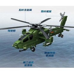 Keeppley 23206 Xếp hình lắp ráp ghép mô hình Vũ khí quan trọng nhất của một cường quốc: trực thăng Z-21, tiên phong tấn công toàn cầu 1:49