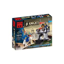 Enlighten 1015 Qman 1015 non  GIÁM SÁT TRÊN TƯỜNG THÀNH bộ đồ chơi xếp lắp ráp ghép mô hình Medieval Castle CASTLE KNIGHTS Chiến Tranh Trung Cổ 77 khối