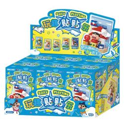 AREA-X AB0161 Xếp hình lắp ráp ghép mô hình Crayon Shin-chan: Nhãn dán vui nhộn Đồ trang trí từ tính 6 loại