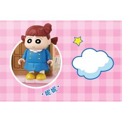AREA-X AB0161 Xếp hình lắp ráp ghép mô hình Crayon Shin-chan: Nhãn dán vui nhộn Đồ trang trí từ tính 6 loại