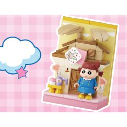 AREA-X AB0161 Xếp hình lắp ráp ghép mô hình Crayon Shin-chan: Nhãn dán vui nhộn Đồ trang trí từ tính 6 loại