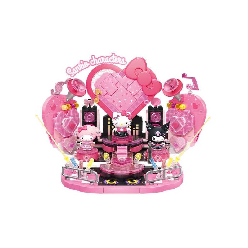 AREA-X AB0091 Xếp hình lắp ráp ghép mô hình Gia đình Sanrio: Người yêu tỏa sáng trên sân khấu