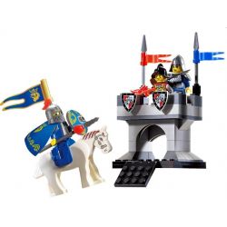 Enlighten 1015 Qman 1015 non  GIÁM SÁT TRÊN TƯỜNG THÀNH bộ đồ chơi xếp lắp ráp ghép mô hình Medieval Castle CASTLE KNIGHTS Chiến Tranh Trung Cổ 77 khối