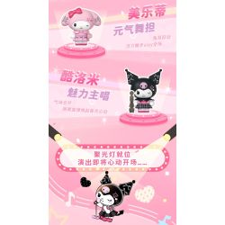AREA-X AB0091 Xếp hình lắp ráp ghép mô hình Gia đình Sanrio: Người yêu tỏa sáng trên sân khấu