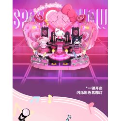 AREA-X AB0091 Xếp hình lắp ráp ghép mô hình Gia đình Sanrio: Người yêu tỏa sáng trên sân khấu