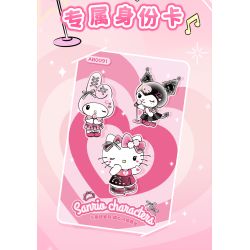 AREA-X AB0091 Xếp hình lắp ráp ghép mô hình Gia đình Sanrio: Người yêu tỏa sáng trên sân khấu