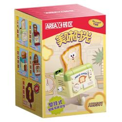 AREA-X AX0507 Xếp hình lắp ráp ghép mô hình Móc khóa thời gian thơm ngon 4 kiểu