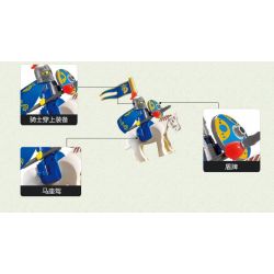 Enlighten 1015 Qman 1015 non  GIÁM SÁT TRÊN TƯỜNG THÀNH bộ đồ chơi xếp lắp ráp ghép mô hình Medieval Castle CASTLE KNIGHTS Chiến Tranh Trung Cổ 77 khối