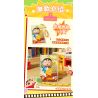 AREA-X AB0173 Xếp hình lắp ráp ghép mô hình Crayon Shin-chan: 8 loại mặt dây chuyền biểu diễn “mới” dễ thương
