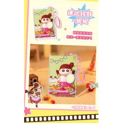 AREA-X AB0173 Xếp hình lắp ráp ghép mô hình Crayon Shin-chan: 8 loại mặt dây chuyền biểu diễn “mới” dễ thương