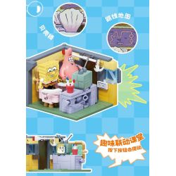 AREA-X AB0086 Xếp hình lắp ráp ghép mô hình SpongeBob SquarePants: Nhà hàng trên biển của ông chủ